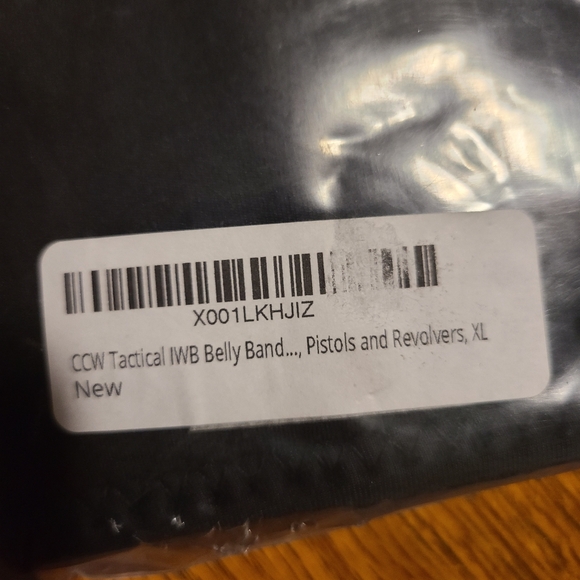 Conceal Carry Multi-Position Belly Band Holster Black Right Hand X-Large - Picture 5 of 5